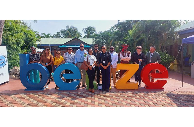 Minister of Tourism, Industry and Commerce, Oneidge Walrond with her delegation in Belize