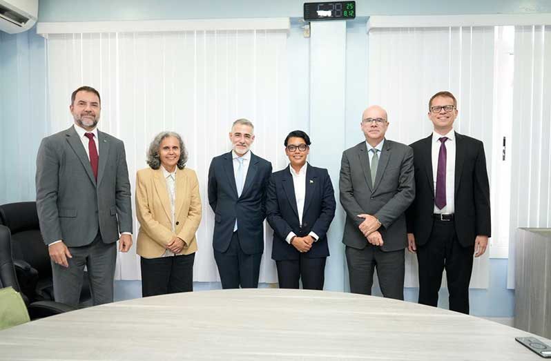 Minister of Tourism, Industry and Commerce, Susan Rodrigues, with the high-level delegation from Brazil’s Ministry of Foreign Affairs