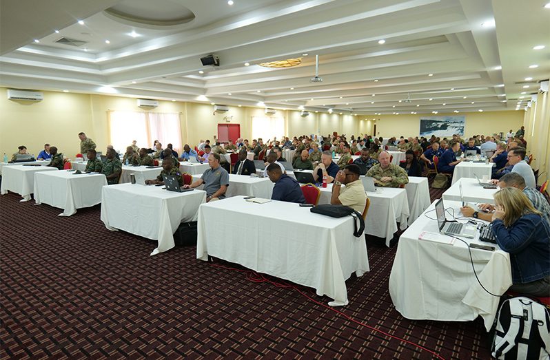 Military representatives from the United States and several partner nations are gathered in Georgetown for the Final Planning Conference (FPC) for Exercise Tradewinds 2023 (GDF photo)