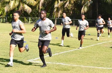 The Golden Jaguars during one of their training sessions in the Dominican Republic