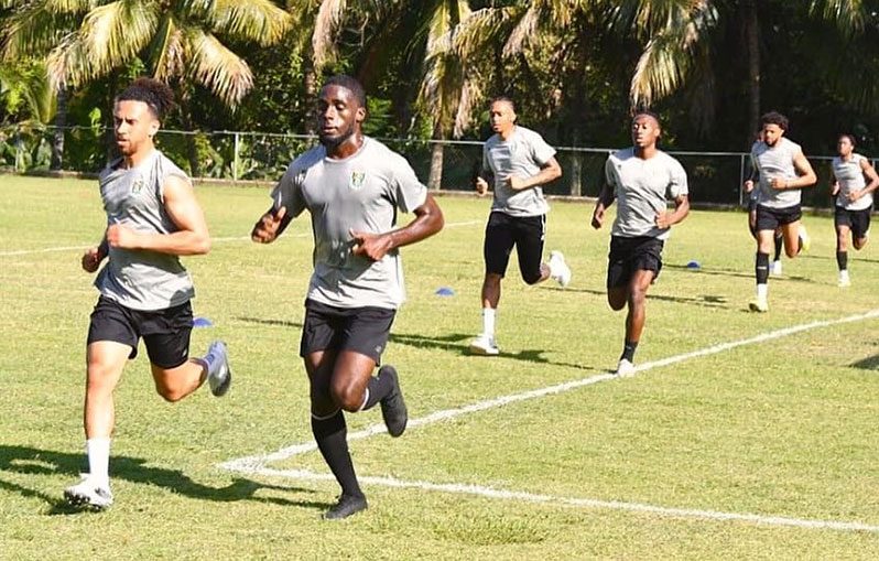 The Golden Jaguars during one of their training sessions in the Dominican Republic