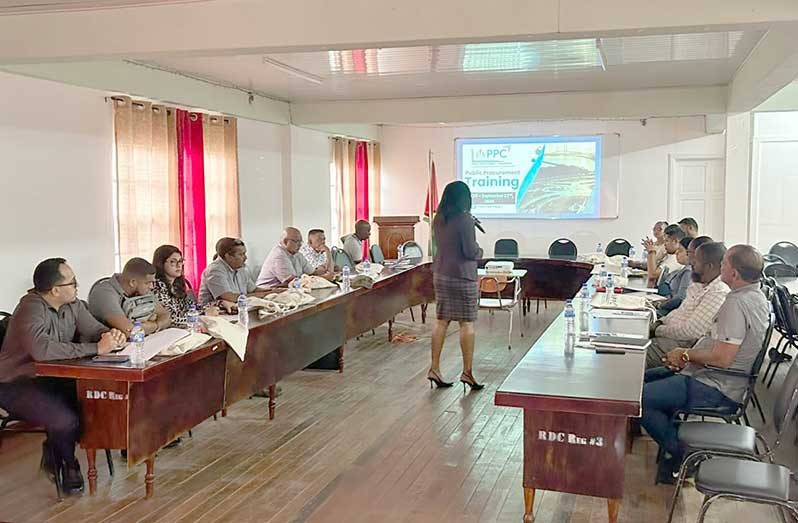 The commission recently conducted procurement training sessions for representatives of the RDCs of Regions Three and Six, held in the respective RDC board rooms