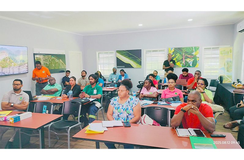 Training with extension officers at NAREI