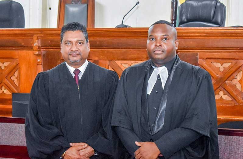 Assistant Superintendent of Police, Travis Cush, was formally admitted to the legal profession before Chief Justice Navindra Singh