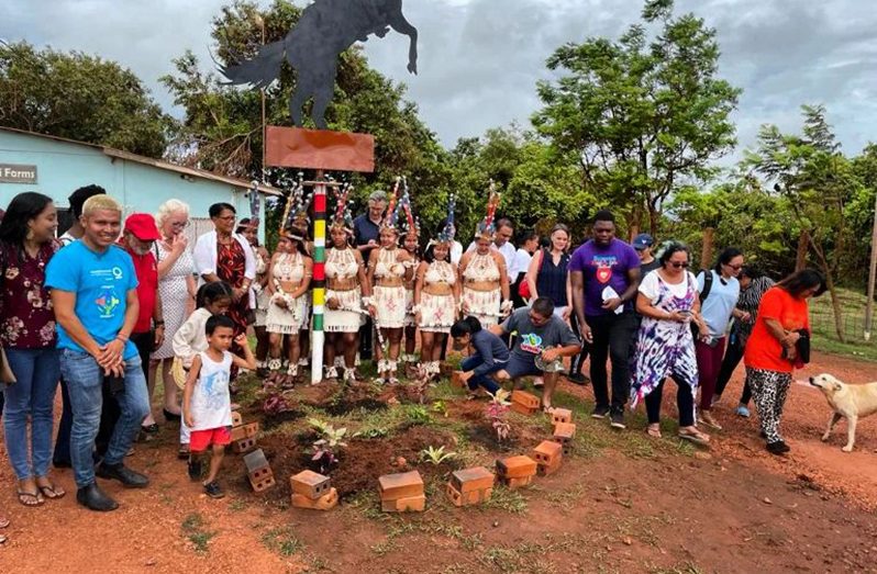 The tree-planting initiative was launched in Lethem last May