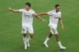 Trent Alexander-Arnold's inswinging cross was headed into the roof of the net by Gonzalo Garcia