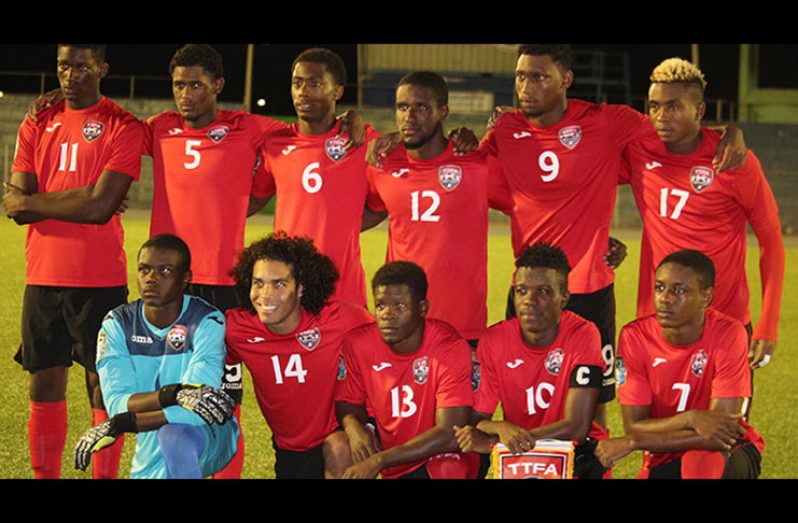 Trinidad & Tobago (pictured) was down to face to Antigua &Barbuda in one  the semifinals in the Caribbean under-20 qualifying tournamentlast night.