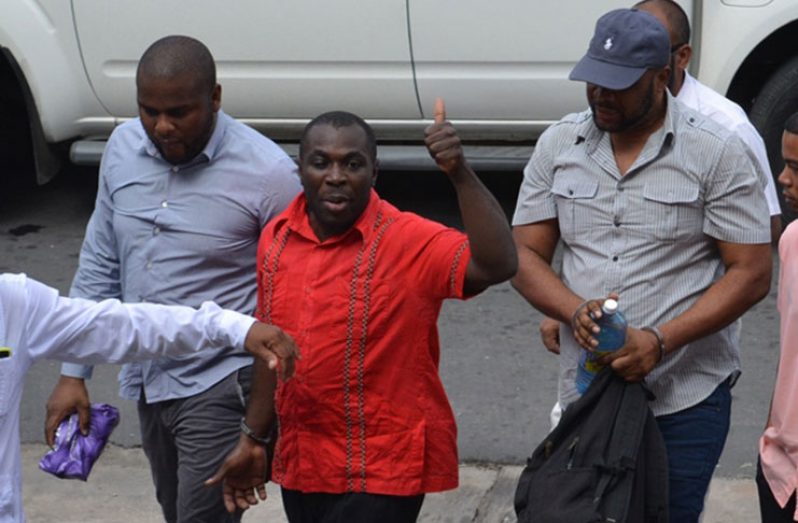 The defendants: From L-R: Jason Abulla, Kwame McCoy and Sean Hinds