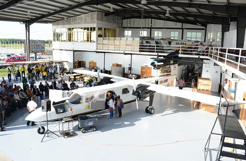 The third Trislander that was commissioned during a simple ceremony at Roraima Airways hangar.