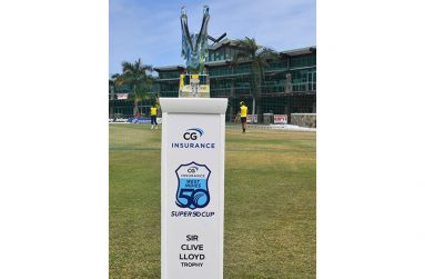 The new CG Insurance Super50 Cup Sir Clive Lloyd trophy