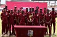 West Indies youth ODI squad and series trophy
