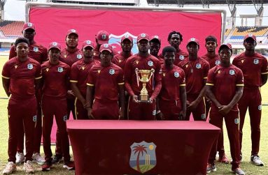 West Indies youth ODI squad and series trophy