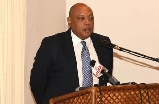 Minister of Natural resources, Raphael Trotman