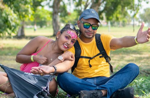 Troy, with this fiancée Lisa Prashad.