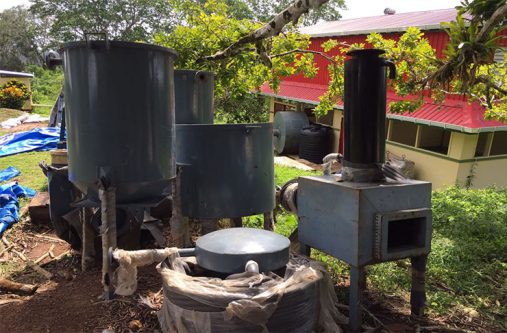Equipment which will be installed at the Tumeric factory