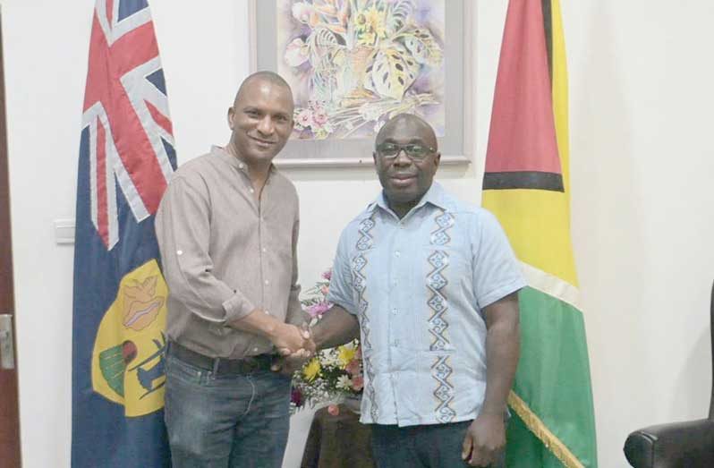Turks and Caicos Islands Minister of Innovation, Technology and Energy Erwin Jay Saunders and Minister within the Office of the Prime Minister Kwame McCoy