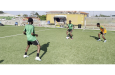 The U15 squad going through their paces