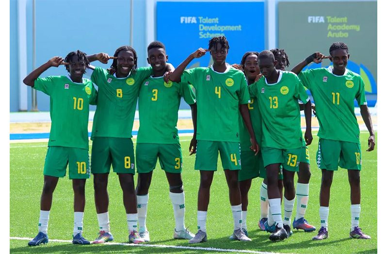 Guyana U15 squad after their win over Cuba