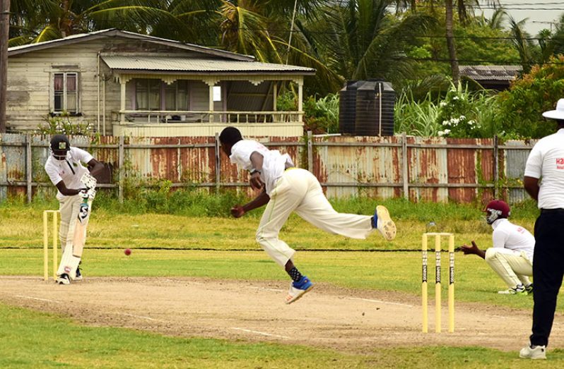 Part of the action at Lusignan yesterday (Adrian Narine photo)