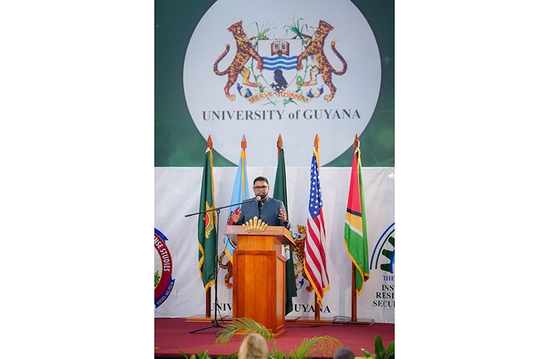 The University of Guyana (UG) is being positioned as “a central hub” for security training and integration of defence leadership, President, Dr Irfaan Ali has said