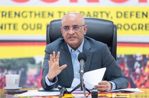 PPP General Secretary, Dr. Bharrat Jagdeo (Delano Williams photo)