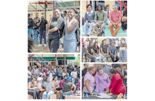 Students of the Faculty of Engineering and Technology (FET), and the College of Medical Sciences (CoMS) participate in orientation activities at the University of Guyana for the 2026/2027 academic year