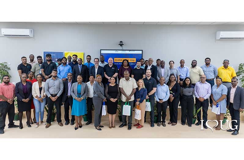 University of Guyana’s Vice-Chancellor, Professor Paloma Mohamed-Martin, representatives of the Internet Corporation for Assigned Names and Numbers (ICANN), Internet for Society, CARICOM, the National Data Management Authority (NDMA), UG’s Technical Team and other participants of the ICANN Near You Conference