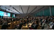 Wide shot of the plenary hall at the UN climate conference, COP29, in Baku, Azerbaijan (UNFCCC/Kiara Worth photo)