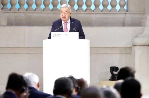 UN Secretary-General António Guterres addresses the AI Action Summit in Paris, France (Photo: United Nations/Marie Etchegoyen)