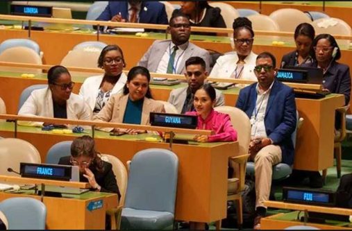 First Lady Arya Ali representing Guyana at the 18th Session of the Conference of State Parties to the Convention on the Rights of Persons with Disabilities