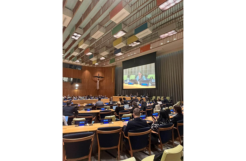 Ambassador Trishala Persaud, Deputy Permanent Representative of the Permanent Mission of Guyana to the United Nations, formally assumed her role as Chair of the Sixth Committee (Legal) of the 81st Session of the United Nations General Assembly, on Monday