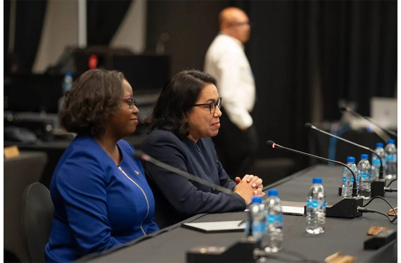 Ambassador Carolyn Rodrigues-Birkett (centre)