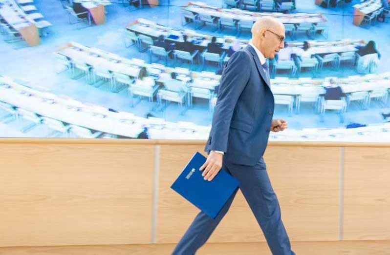 UN Human Rights Chief Volker Türk at the 55th session of the UN Human Rights Council in Geneva in March, 2024
