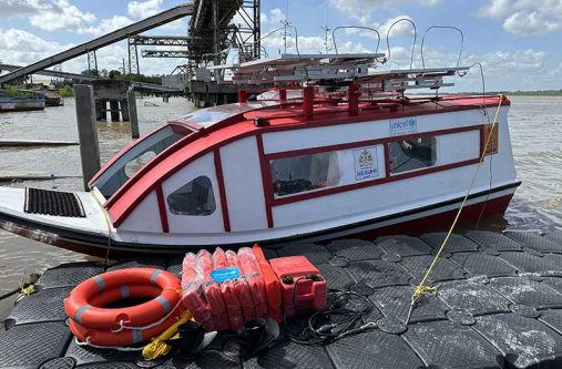 The vaccine boats equipped with solar refrigerators to store vaccines at required temperatures, life jackets, 200Hps engines and retractable beds to transfer emergency patients, including pregnant women, to health facilities