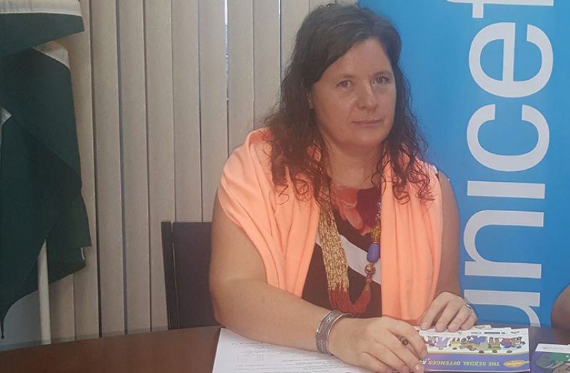 UNICEF Country Representative, Ms Sylvie Fouet