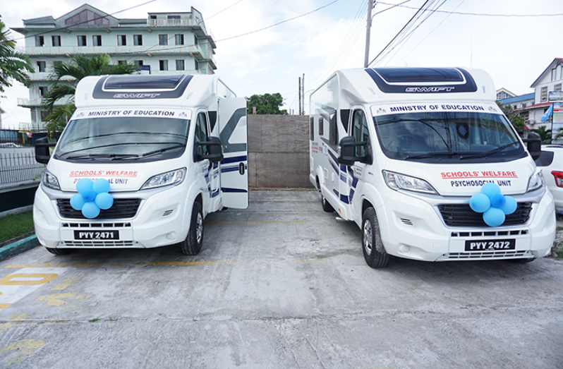 The two $21M Mobile Counselling Units Commissioned (Carl Croker photo)