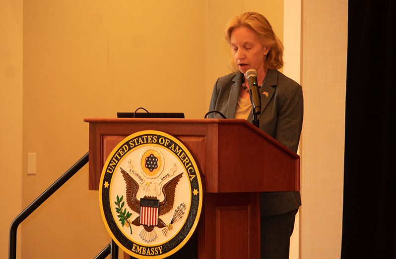 United States Ambassador Sarah-Ann Lynch (Shaniece Bamfield photo)