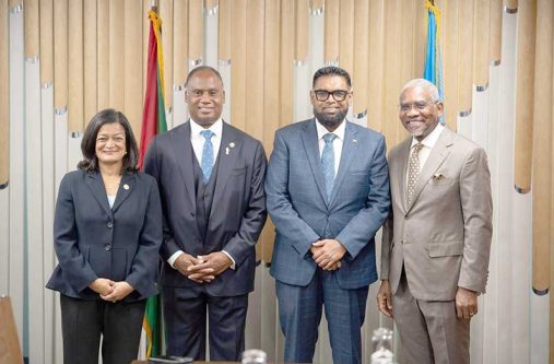 President Dr Mohamed Irfaan Ali has held talks with a US congressional delegation led by Representative Gregory Meeks, on the margins of the UN General Assembly’s High-Level Week