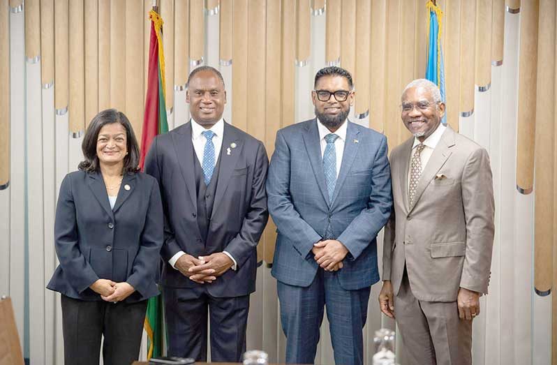 President Dr Mohamed Irfaan Ali has held talks with a US congressional delegation led by Representative Gregory Meeks, on the margins of the UN General Assembly’s High-Level Week