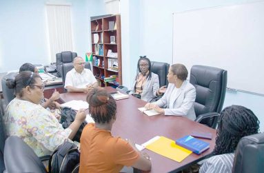 Minister of Health Dr Frank Anthony, met with Professor Dr Simone Sandiford to discuss the adult-mosquito training session and to strengthen the nation's efforts in mosquito surveillance