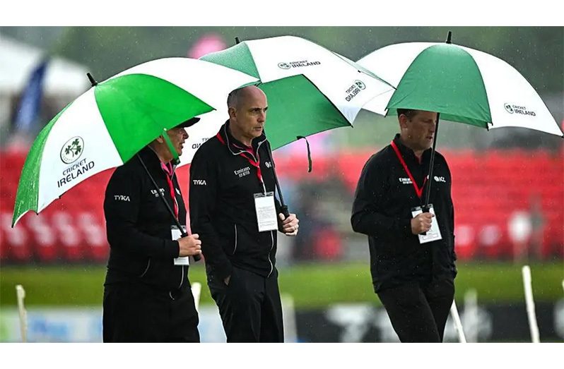 Just like on Thursday, Ireland's match against West Indies was called off because of rain