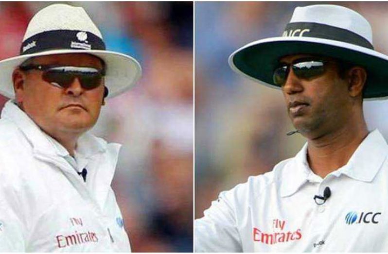Umpires  Marius  Erasmus (left) and   Kumar Dharmasena will be standing in the middles for the rest of the Ashes series