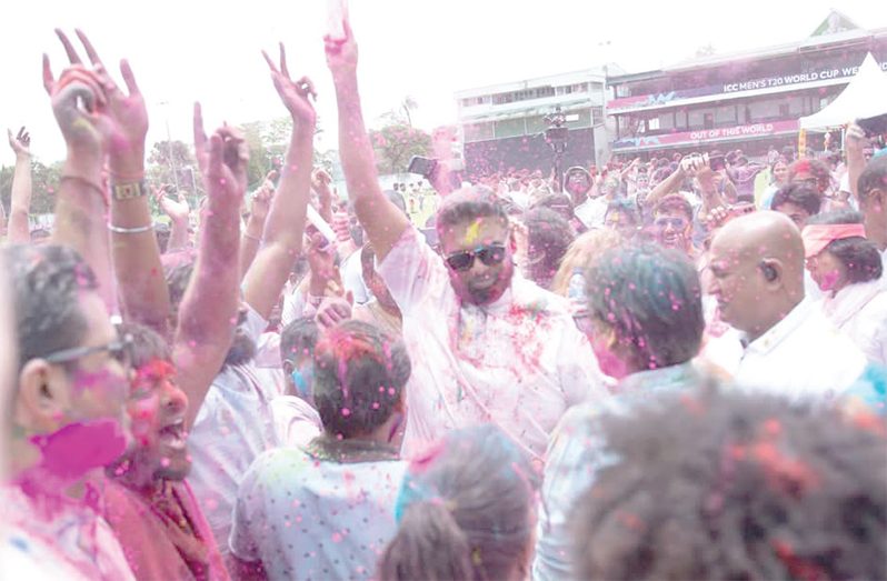 Some of the scenes captured by Delano Williams at the Georgetown Cricket Club (GCC), where scores of persons, including government officials and special invitees celebrated Phagwah in love and unity and with lots of joy and laughter