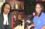 Acting Chancellor of the Judiciary, Justice Yonette Cummings-Edwards and Acting Chief Justice Roxanne George-Wiltshire