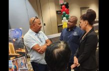 Part-owner Keon Howard of Guyana Electric Inc. at the Diaspora Job Fair