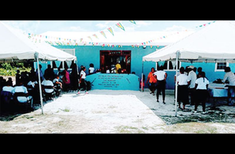 The Coomacka Resource Centre that was built with blocks made in Coomacka and constructed by residents of the community