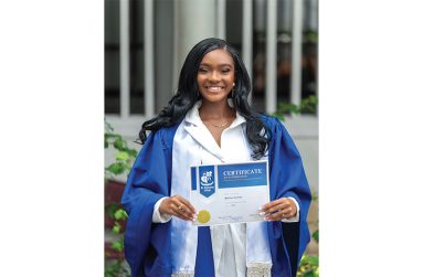 Budding actress and physiotherapist Shellon Corlette