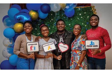 Reverend Clairmont Boucher with his family at “Men in Concert”