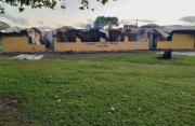What remains of the St Angela's Girls' hostel in Karasabai Village