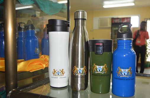 Some of the University of Guyana branded items